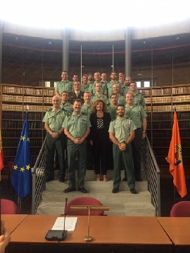 los asistentes en la sala de la Escuela Nacional de Protección Civil y Emerfencias
